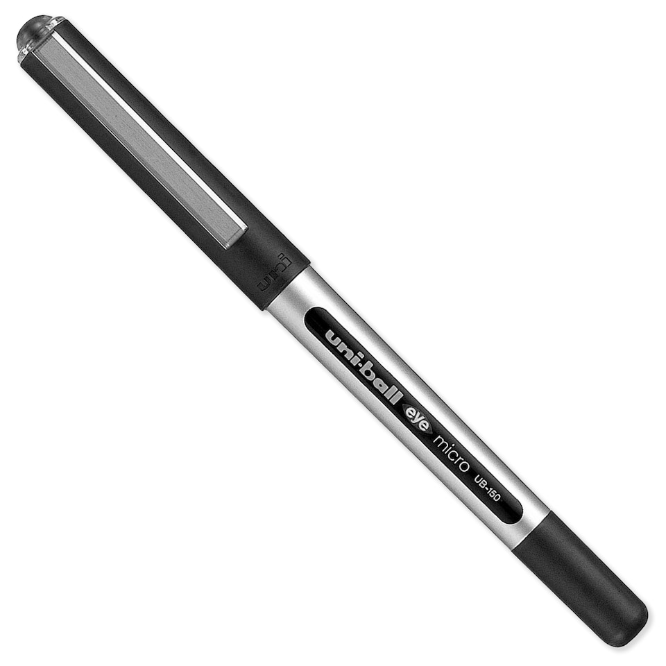 image 1 of Uni-Ball Eye UB-150 Liquid Ink Rollerball Pens 0.5mm Nib Pack of 12