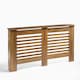 image 3 of OHS Wood Effect Radiator Cover Sideboard Shelf - Large | Brown | Dark Wood