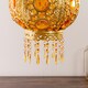 image 1 of ValueLights Bazaar Moroccan Gold Lamp Shade Acrylic Droplets Gold
