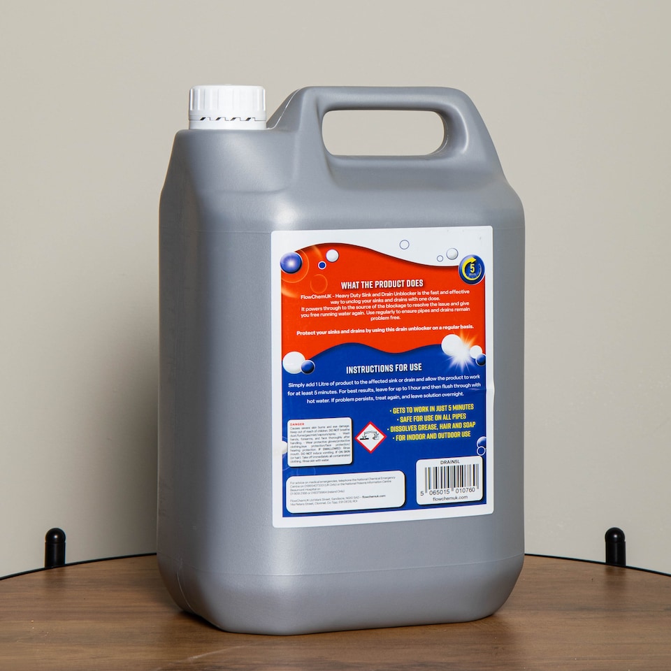 image 1 of 5 Litre Heavy Duty Sink and Drain Unblocker