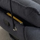 image 4 of Fallon Boucle Fabric Swivel Based Recliner Chair - Dark Grey