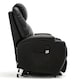 image 3 of Cinemo Dual Motor Rise Recliner Bonded Leather Heat & Massage Chair (Black)
