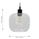 image 5 of First Choice Lighting Bletch Clear Glass Easy Fit Pendant Shade Clear