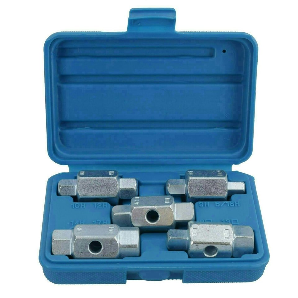 image 1 of Drain Sump Plug Key Tool Set Axles Gear Box Car Repair Oil Change TE168
