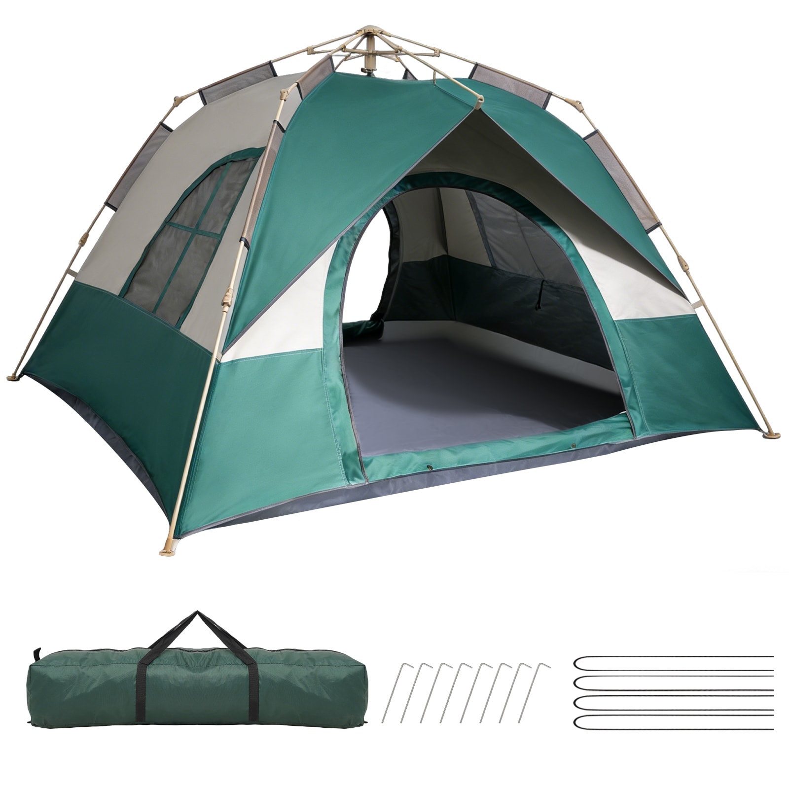 4-6 Person Family Multicoloured Camping Tent