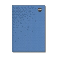 Pack of 5 Rhino A4 Casebound 192 Page Blue 8mm Lined Hardback NoteBooks