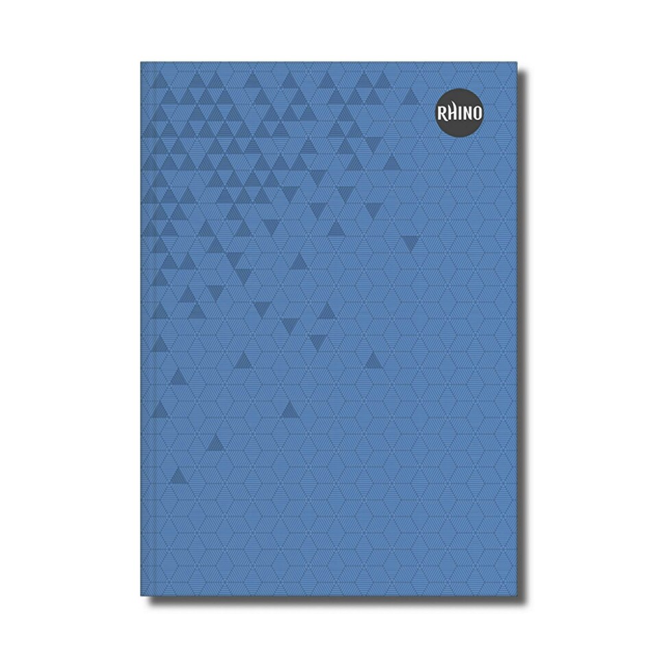 image 1 of Pack of 5 Rhino A4 Casebound 192 Page Blue 8mm Lined Hardback NoteBooks