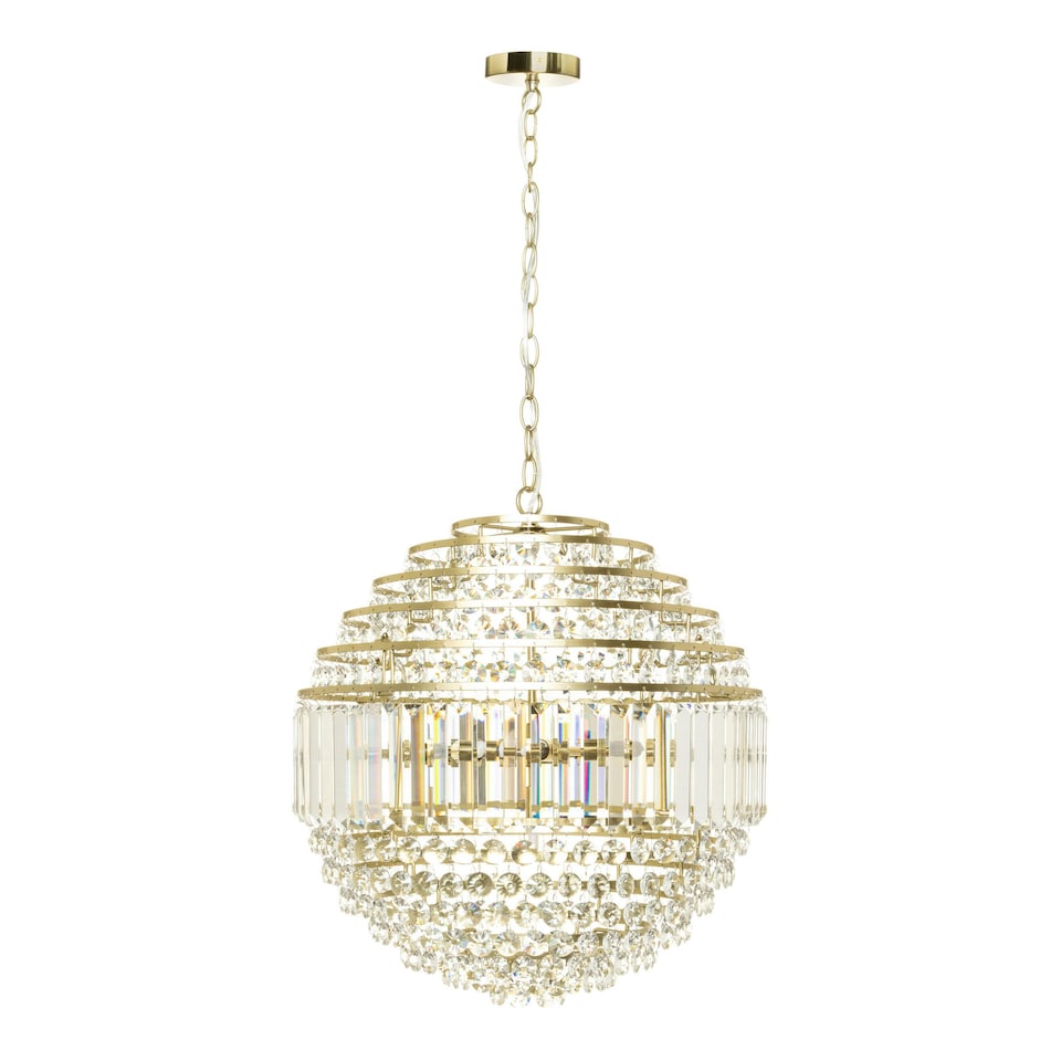 image 1 of BHS Paladina Large Ball Ceiling Pendant | Gold | Brass | 1