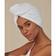 image 2 of Towel City Hair Wrap Towel - White - One Size (UTRW8596) White | One size