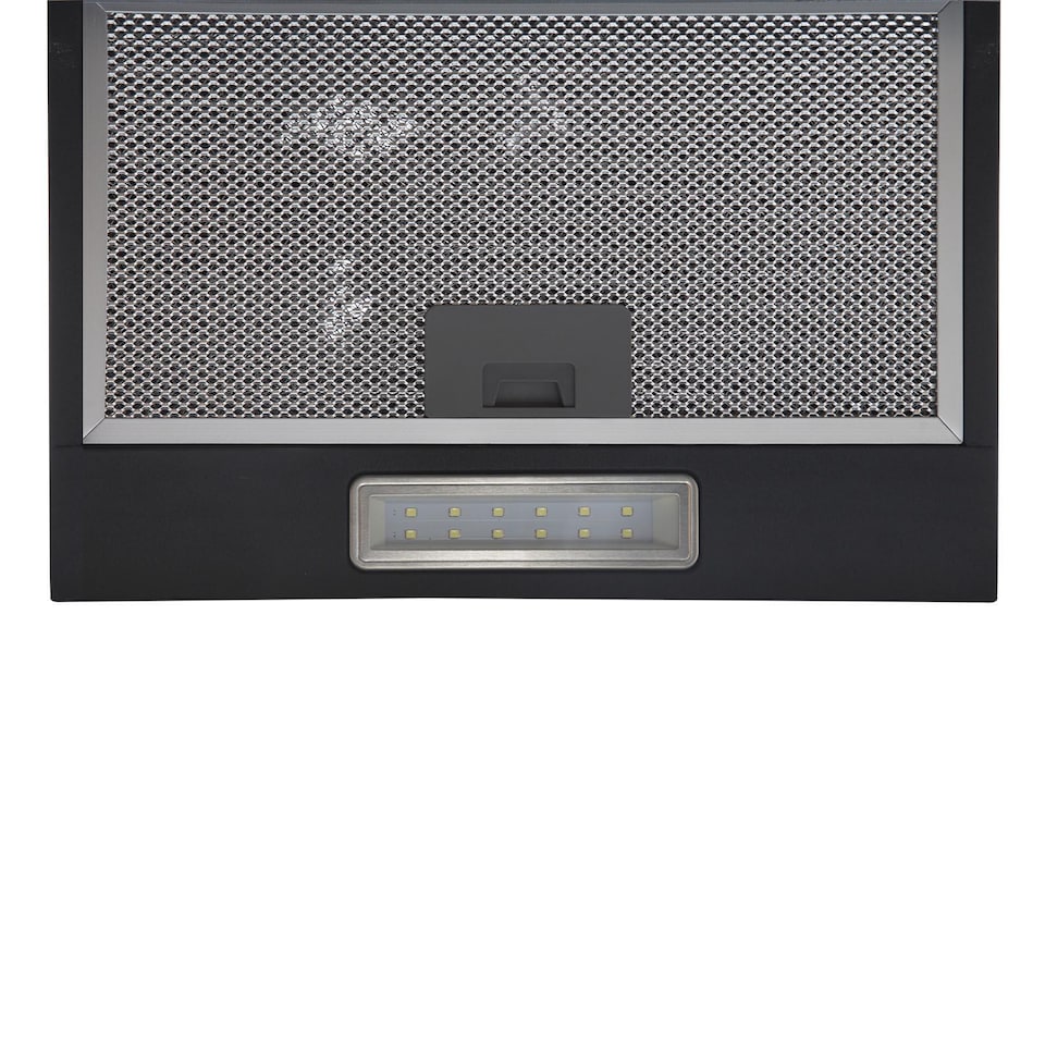 image 1 of SIA AH70BL 70cm Black Angled Glass Chimney Cooker Hood Kitchen Extractor Fan