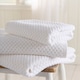image 3 of D & D Popcorn Check Bath Sheet White