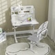 image 8 of AIYAPLAY Kids Desk and Chair Set w Tiltable Desktop, Reading Rack | Grey | 2