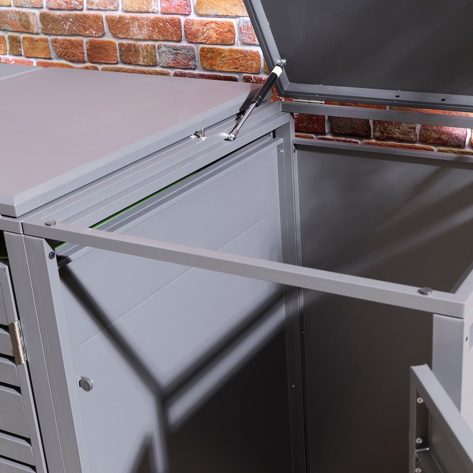 image 1 of Rowlinson Chelsea Triple Bin Store - Anthracite