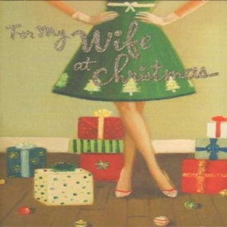 image 1 of Wife at Christmas, Christmas Greetings Card