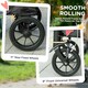 image 5 of PawHut Easy Folding Pet Stroller for Large Dogs Black