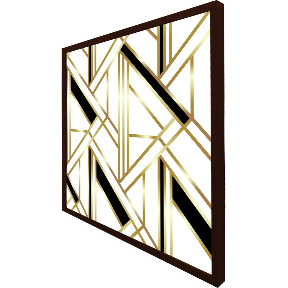image 1 of Golden art deco (Picture Frame) Black | XS