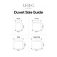 image 9 of MHG Living Striped 3 Tog Summer Duvet and Pillow Set|White|Single
