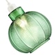 image 3 of Designer Ribbed Leaf Themed Forest Emerald Green Glass Pendant Lighting Shade | Green