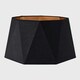 image 5 of ValueLights Modern Black And Copper Geometric Floor Lamp Shade | Black