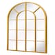 image 3 of The Arcus - Gold Framed Arched Window Leaner/Wall Mirror 47" X 31" (120x80CM) Suitable for Inside and Outside! Gold