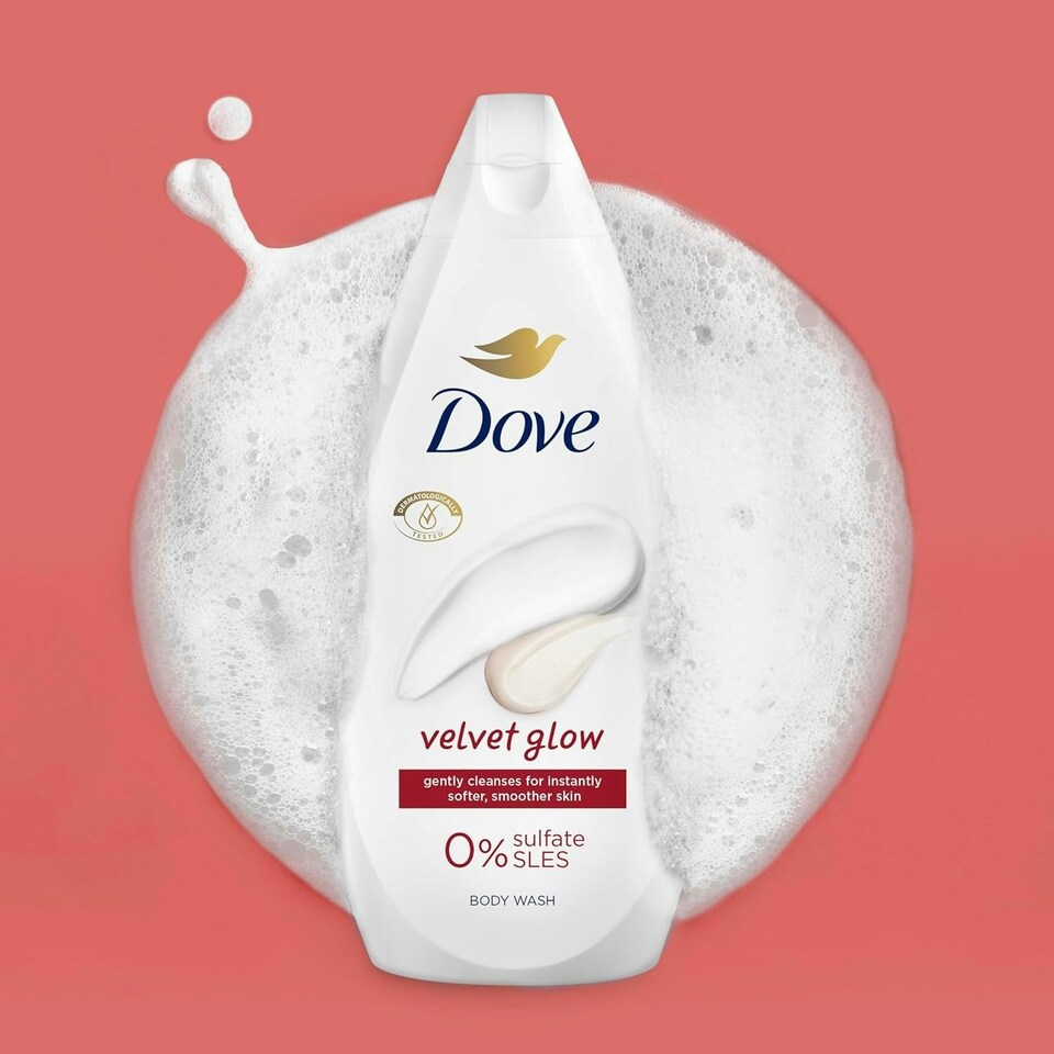 image 1 of Dove Body Wash Collection Gift Set Cleans Smoother Skin Relax 3 Piece