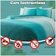 image 3 of VELVETIO Urban Ombre Duvet Cover Set Reversible Polycotton Easy Care Beddings Blue | Teal | Super King