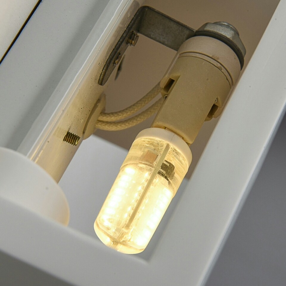 image 1 of First Choice Lighting Set of 2 Michele White G9 Plaster Wall Lights White