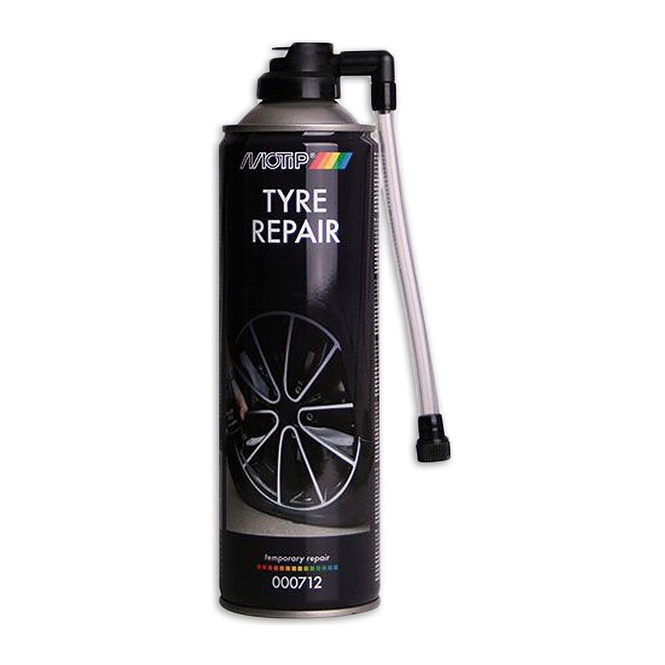 image 1 of Motip Emergency Tyre Repair 500ml Aerosol - MPN 000712 - Quick Fix for Tubeless Tires