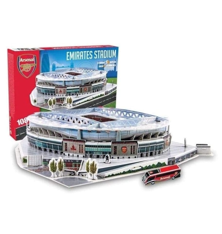 image 1 of Arsenal FC 3D Stadium Puzzle