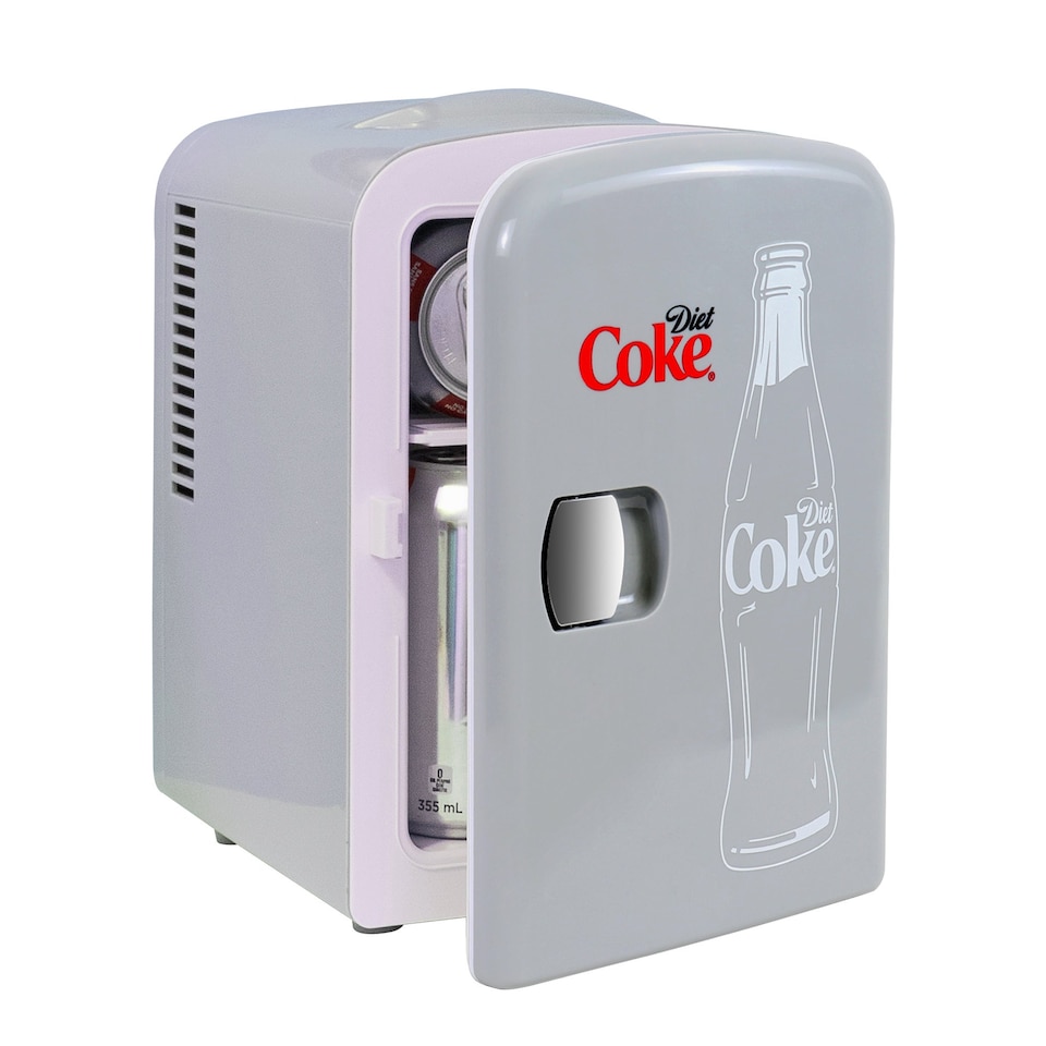 image 1 of Coca-Cola Diet Coke 4L Cooler/Warmer 12V DC 230V AC Mini Fridge, Gray