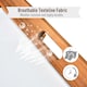 image 4 of Outsunny Outdoor Acacia Wood Texteline Sun Lounger