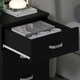 image 5 of FWStyle Tunis 3 Drawer Bedside Chest Matt Black