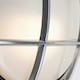 image 1 of ValueLights Stern Nautical Brushed Silver Bulkhead Light and E27 GLS LED 4W Warm White 2700K Bulb