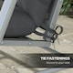 image 4 of Outsunny Outdoor Seat Cushions Back Cushion with 2 Pillows, Water Repellent Seat Pads for 3-Seater Chair, Swing, Sofa 