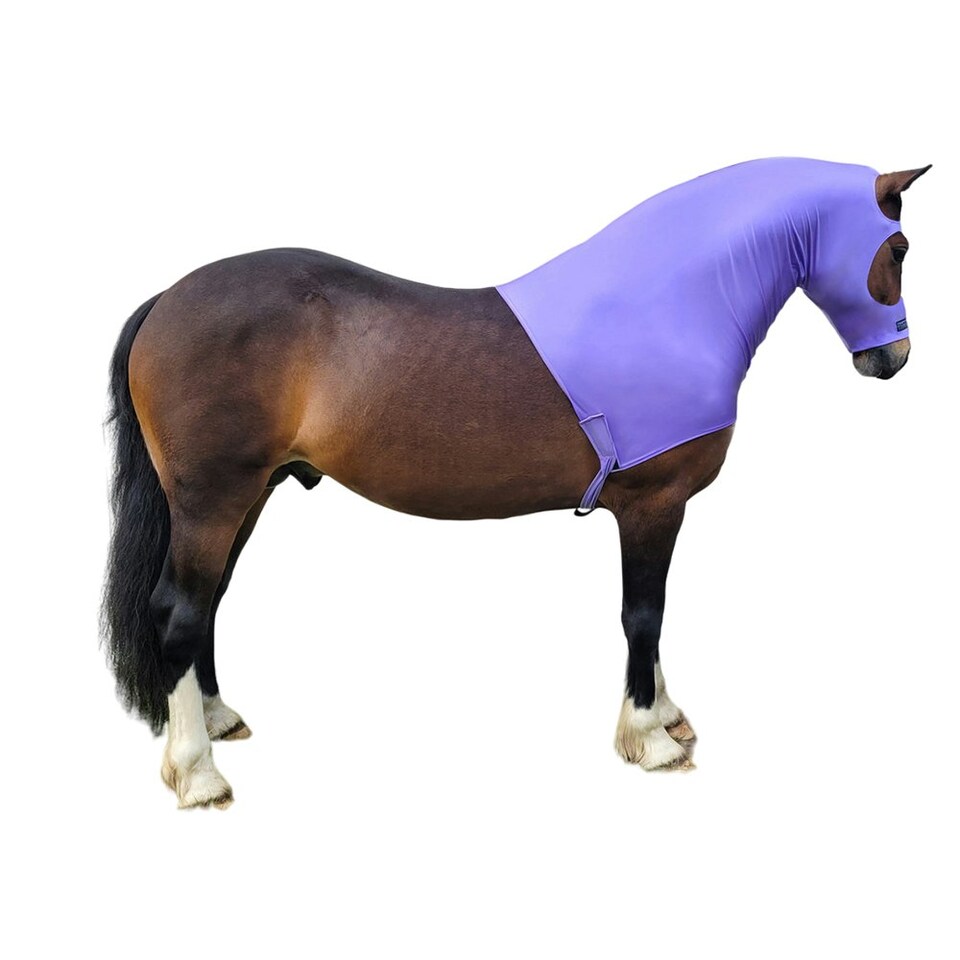 image 1 of Supreme Products Combo Neck Lycra Horse Hood - Lilac - 16.2 Hands