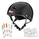 image 7 of Wipeout Dry Erase Kids Cycling Helmet - Black Gloss 5+