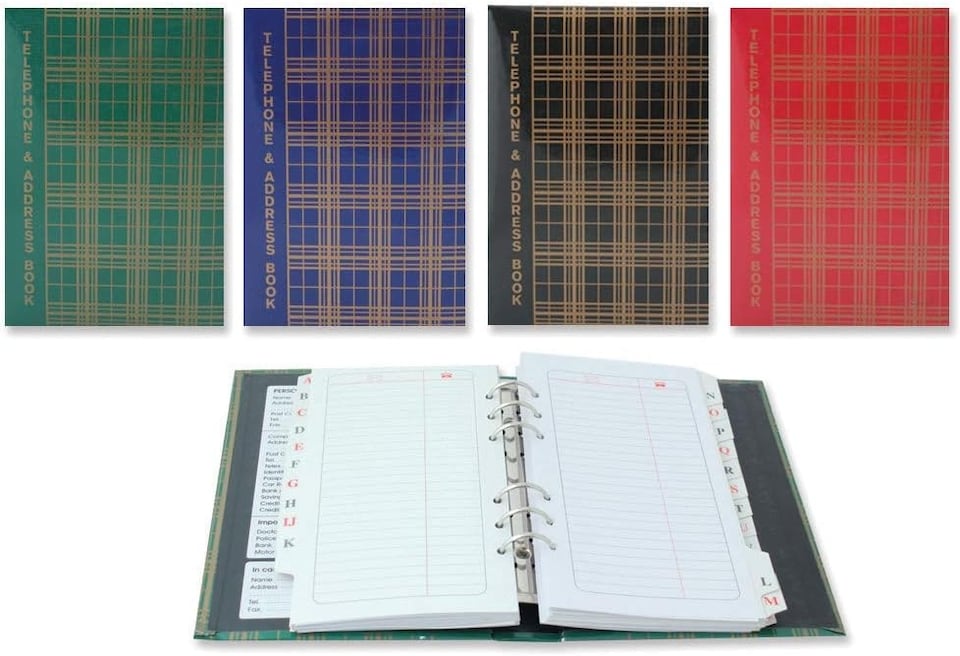 image 1 of Tallon Executive Index Address Book - Assorted Colours