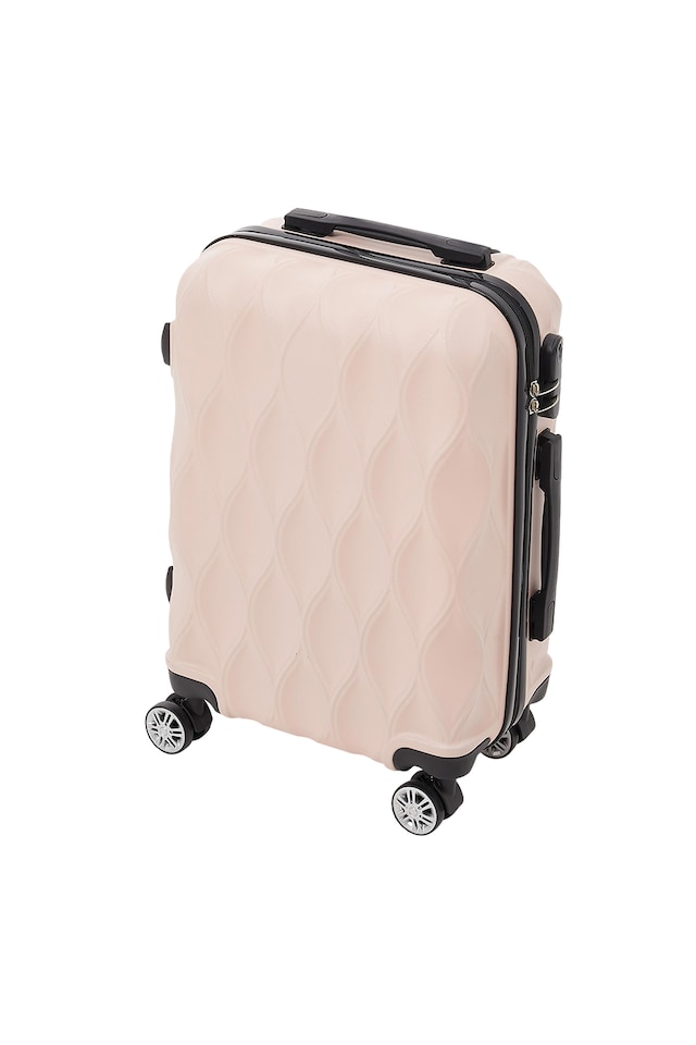 image 1 of Living and Home 2-Piece Hard Shell Suitcase Set - Pink 20" & 14"