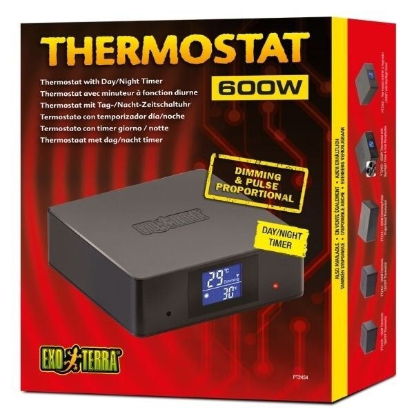 Exo Terra Thermostat 600W With Day/night Timer