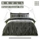 image 3 of Skull Charcoal Printed Duvet Cover Set Reversible Polycotton Beddings Grey | Double