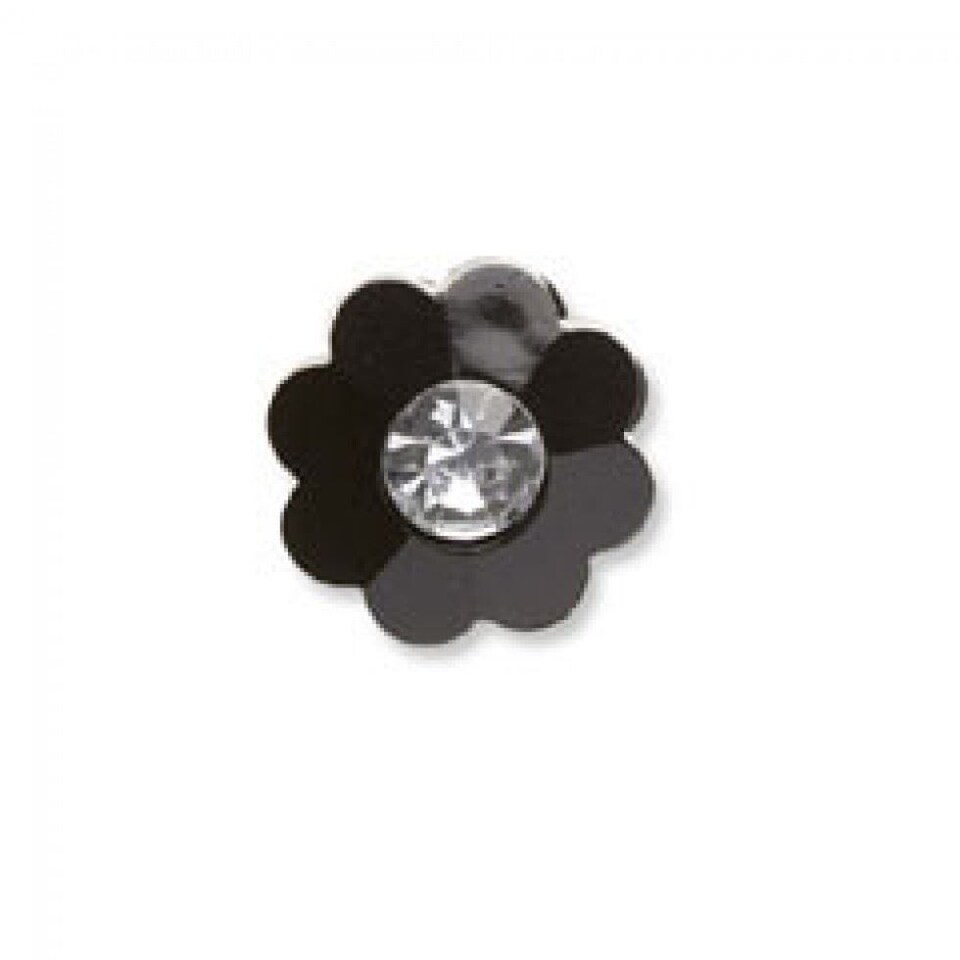 Trimits Black 15mm Iridescent Faceted Buttons for Dressmaking - each