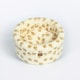 image 1 of Paw Print Cream Cat Cosy Bed Med 50cm