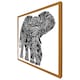 image 4 of Elephant silhouette (Picture Frame) Brown | S