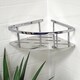 image 1 of Showerdrape Contempo Wall Mounted Stainless Steel Chrome Large Basket | Silver | 1
