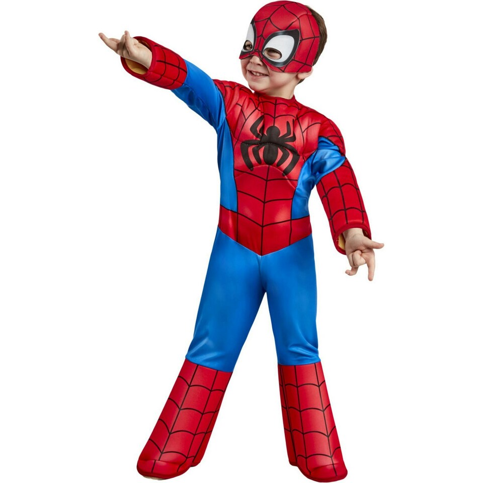 image 1 of Spider-Man Boys Deluxe Costume - Red/Blue - 3-4 Years 3-4 years