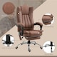image 6 of Vinsetto High Back Office Chair with Vibration Massage and Heat, Brown