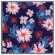 image 3 of Red, white & blue flower print (Picture Frame) Black | S