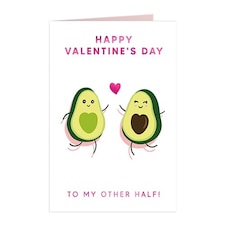 To My Other Half Valentines Card with Envelope