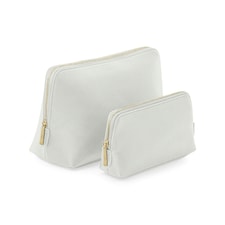 Bagbase Boutique Leather-Look PU Toiletry Bag - Soft Grey - L