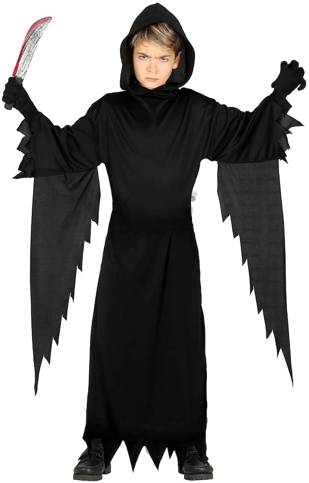 image 1 of Fancy Dress Child Assassin Black - 3-4 Years
